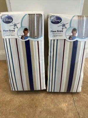 Disney Plane Crazy 2 paquetes de DOS paneles de ventana cada uno (42 x 84 pulgadas) ¡Nuevo sin abrir! Foto 1 de 4