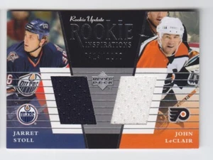 2002-03 UD ROOKIE UPDATE JARRET STOLL LeCLAIR RC JERSEY /1200 ROOKIE INSPIRATION - Bild 1 von 1