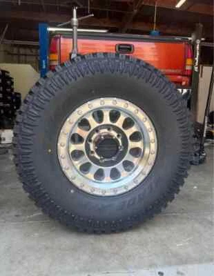 17x8.5 METHOD MR315 MACHINED WHEELS RIMS 33" MT TIRES FORD F250 EXCURSION 8x170 - Image 1 of 2