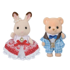 Sylvanian Families C-76 Aniversario Amigos Flare & Theo Set Época Japón - Imagen 1 de 3