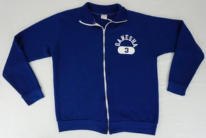 VTG 70's Champion Blue Bar Ganesha High School Talon zipper Jacket tagged Med - Picture 1 of 15