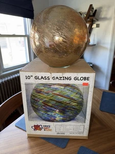 Vtg Y2K Very Cool Stuff 10” Glass Gazing Globe - Glows At Night - New In Box - Picture 1 of 6