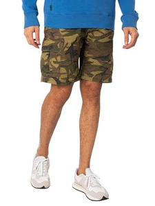 Superdry de los hombres Pantalones cortos tipo cargo pesados, Verde - Imagen 1 de 6
