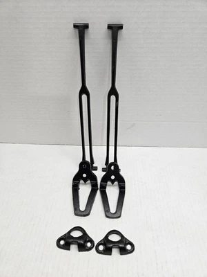 Lote de 2 soportes de brazo de soporte de hoja de mesa de hoja caída de hierro fundido Foto 1 de 4