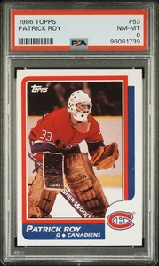 1986 TOPPS PATRICK ROY #53 PSA 8 - Picture 1 of 3