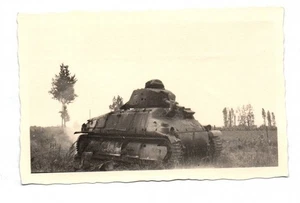 Photo Shot Down French Tank WW2 WW2 - Picture 1 of 2