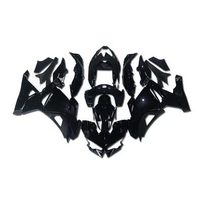 Carenado negro brillante por inyección FKA apto para Kawasaki Ninja 500 2025 kit z007 Foto 1 de 4