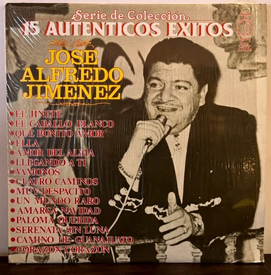 JOSE ALFREDO JIMENEZ - 15 Autenticos Exitos (1983) - 12" Vinyl Record LP - VG+ - Image 1 of 3