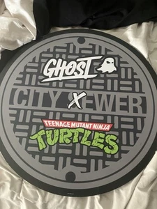 Tmnt Rare Ghost 23in 2ft Sewer Cap Sign Original Ninja Turtles Super Rare Few - Bild 1 von 8