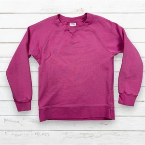 Hanna Andersson Classic Crewneck Sweatshirt Pink Size 6/7 - Picture 1 of 5