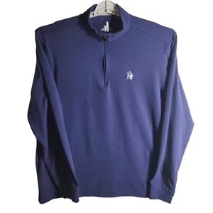 Johnnie O Herren Duke Quarter Zip Pullover Sweatshirt Blau Duke Mascot Größe L - Bild 1 von 12