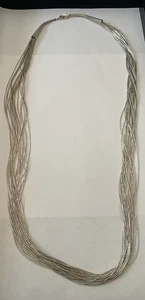 Collana Carolyn Pollack CJC STERLING Southwestern argento liquido 20 fili 30" - Foto 1 di 6