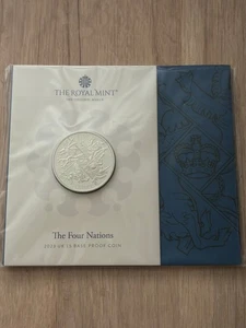 2023 Four Nations Base Proof Five 5 Pound Coin Royal Mint Pack BU5 - Picture 1 of 3