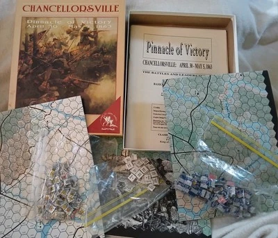 CHANCELLORSVILLE War Board Game COMPLETE UNPUNCHED Clash of Arms 1992 Berg OOP - Image 1 of 4