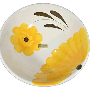 NOS VTG Robinson Kunstkeramik große Blumenschale Made in Italy - Bild 1 von 13