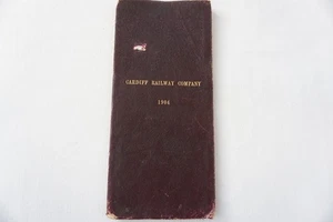 1904 Cardiff Bute Docks Cardiff Railway Company Original Railway Map  - Foto 1 di 9