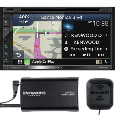Kenwood DNX577S Navigation receiver + SXV300V1 SiriusXM Tuner - Image 1 of 2
