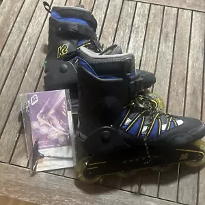 K2 Flight 76 - M Men’s Inline Skates Roller Blades Sz 11 Tool Hyper 76m Wheels - Picture 1 of 13