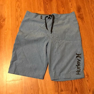 Hurley board shorts Swim Trunks Pocket Tie Waist 100% Polyester Sz 18 VGUC*** - Image 1 of 4