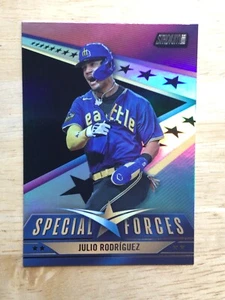 2024 Topps Stadium Club Julio Rodriguez SF-14 Special Forces Black Foil /99 - Picture 1 of 2