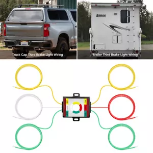 2-to-3-Wire Trailer Tail Light Converter Truck Cap 3rd Brake Light Logic Module - Picture 1 of 7