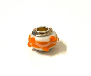 Amore & Baci Italy 925 Sterling Silver 13 mm Bead Bracelet Charm - Picture 1 of 3