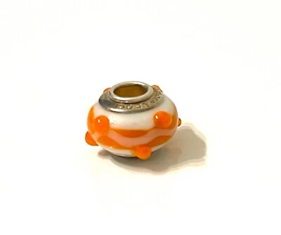 Amore & Baci Italy 925 Sterling Silver 13 mm Bead Bracelet Charm - Image 1 of 3