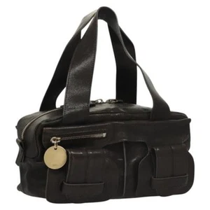 Chloe Shoulder Bag Leather Dark Brown Auth BA867 - Picture 1 of 24