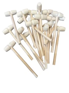 20 Small Wooden Hammers Mallets for Breaking Chocolate Wooden Hammers Seafood - Picture 1 of 3