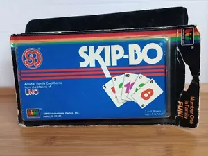 Vintage 1986 Skip-Bo Sealed In Plastic Card Game New Old Stock - Picture 1 of 8