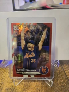 2023 Topps Big League - Super Rare Red Foil #299 Justin Verlander - Picture 1 of 2