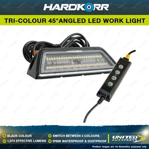 Hardkorr XDW Series Tri-Colour 45 Degree Angled LED Work Light - Black - Picture 1 of 2
