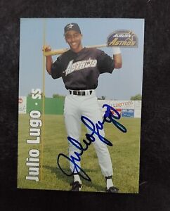 Julio Lugo autographed 1st ever card Auburn Astros/ Red Sox W.S. champ! R.I.P.!!