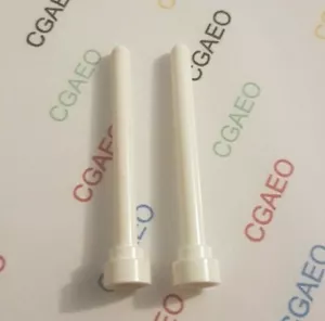 2 X Lego 3957 Antenna 1 x 4 ROUND TOP (White) - Imagen 1 de 1