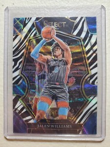 Jalen Williams 2022-23 Panini Select #167 Zebra SSP Case Hit Rookie OKC Thunder