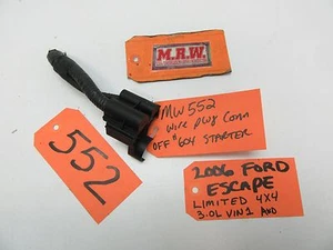 ESCAPE MARINER TRIBUTE WIRE PLUG CONNECTOR OFF STARTER MOTOR SOLENOID 3.0L - Picture 1 of 5
