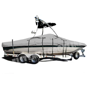 Tige 21v with Wakeboard Tower Trailerable Storage fishing ski Boat Cover - Picture 1 of 11