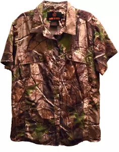 Game Winner Boys Youth XL Vented Realtree Short Sleeved Shirt Camoflauge - Picture 1 of 5