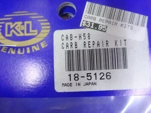 KIT DE RECONSTRUCCIÓN DE CARBURADOR HONDA CAB-H58 RPL K&L de colección - Imagen 1 de 5