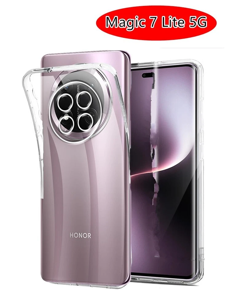 COVER CUSTODIA  Trasparente Silicone PER Honor Magic7 Lite 5G - Immagine 1 di 1