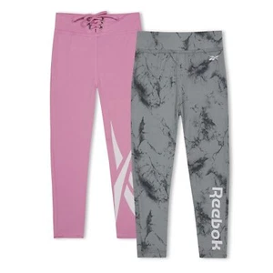 Reebok Kids 2 Pack Vector Lgng Baby Leggings Activewear Training Sports Bottoms - Picture 1 of 3