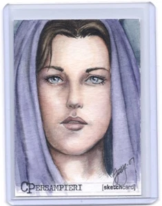 El Señor de los Anillos LOTE Arwen ACEO COLOR tarjeta de boceto de Connie Persampieri #1/1 - Imagen 1 de 2