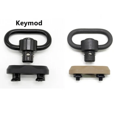 Push Button Key mod 1.25" QD Sling Swivel Mount kit with Key mod Rail Attachment - Image 1 of 4