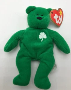 Ty Teenie Beanie Babies Erin The Irish Bear 1993 #1 - Imagen 1 de 3