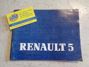 LIBRETTO USO E MANUTENZIONE RENAULT 5 - ORIGINALE - Imagen 1 de 2