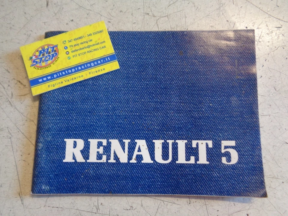 LIBRETTO USO E MANUTENZIONE RENAULT 5 - ORIGINALE - Immagine 1 di 2