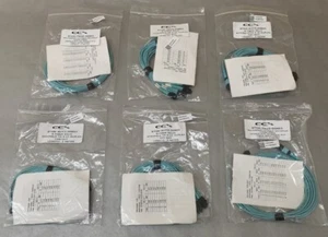(Lot of 6) CCX STOK-TR05-00B01 Multimode MTP-MTP 10Gbe Fiber Optic Cord 5m (ea) - Picture 1 of 5