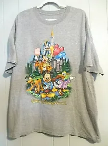 T-shirt Disneyland Resort Walt Disney World by Hanes grigia taglia 2XL UNI-SEXED - Foto 1 di 7