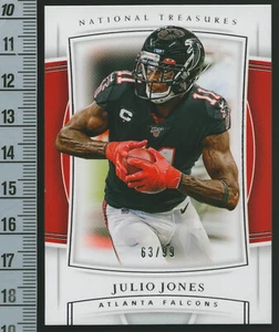 Julio Jones 2019 National Treasures Base #22 Falcons Eagles All-Pro WR 63 /99 - Bild 1 von 2
