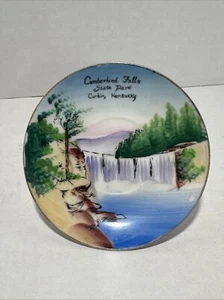 Vintage CUMBERLAND FALLS STATE PARK Corbin Kentucky Mini Souvenir Plate EMPRESS - Picture 1 of 2